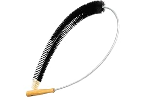 ALINK Szczotka do grzejników płaskich 120 cm - 100% szczotka do ogrzewania koziego włosia z kozim włosiem, idealna do czyszczenia płaskich grzejników