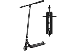 CORE ST2 - Monopattino completo da strada, monopattino professionale per qualsiasi età, monopattino Pro per bambini, scooter Pro per adulti, ruote per scooter Pro, monopattino pronto a guidare, nero