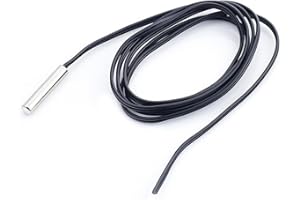 WINWILL 5pcs NTC 10K Ohm 1% 3435 Termistore sensore di temperatura del cilindro sonda 1.5m Filo