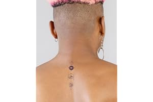 ‎INKBOX Inkbox Temporary Tattoos, Semi-Permanent Tattoo, One Premium Easy Long Lasting, Waterproof Temp Tattoo with For Now Ink - Lasts 1-2 Weeks, Line of Time, 5 x 2 in
