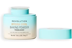 Revolution, Hydra Cool Cooling Loses Baking-pulver, fixeringspulder med hyaluronsyra för frisk hud, Vegan och djurförsöksfri, 30 g