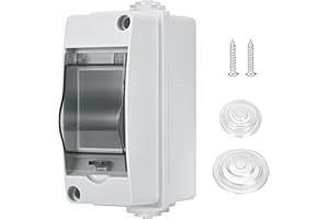 Szaboviktoria coffret electrique etanche Avec 2 Modules, Cache Tableau Electrique, boitier etanche exterieur, boitier de distribution en saillie Pour le Jardin Ou Les Espaces extérieurs