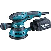 Makita BO5041J Exzenterschleifer 125 mm im MAKPAC, Blau, Silber