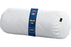 ‎LILENO HOME LILENO HOME Nackenrolle 15x40 cm [1er Set] - gestepptes Nackenkissen 15x40 cm - geeignet für Allergiker - Polyester Kissenrolle als Couchkissen, Sofa Kissen oder Cocktailkissen