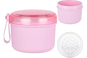 DIDATOOL Porta Dentiera, Anti-perdite per Contenitore Dentiera, Custodia per Dentiere a Grande Capacità, Conservazione Portatile per Tutti i Tipi di Dentiere e Apparecchi Ortodontici (Rosa)