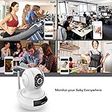 LeFun® Baby Monitor drahtlose WiFi IP-Überwachungskamera HD 720P Nanny Cam Video-Aufnahme Wiedergabe / Plug Pan Tilt-Fernbewegungs -Alert-Detect mit Zwei-Wege-Audio und Infrarot-Nachtsicht - 6