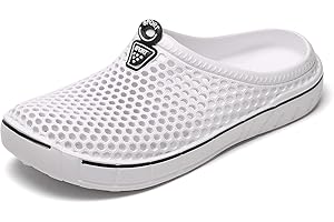 ReverseClock Women Garden Clogs Shoes Unisex Mesh Breathable Slippers Lightweight Summer Beach Sandals Walking Shoes