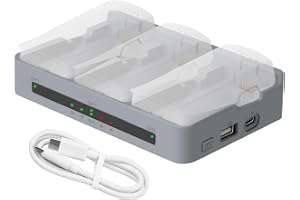 LYONGTECH Batteriladdare med förvaringsladdning för DJI Neo 2 drönare, tvåvägs laddningshubb, snabbladdning 3 batterier tillb