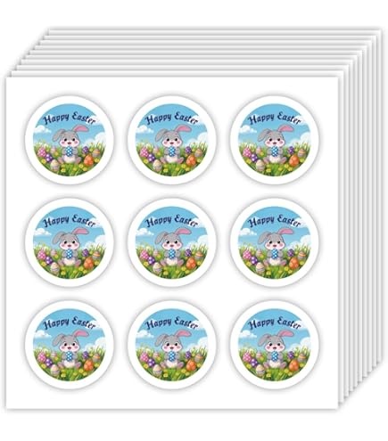 Adesivi pasquali per bambini, 278 pezzi, riempitivi per sacchetti per feste di Pasqua, adesivi per uova di Pasqua, adesivi autoadesivi per scrapbooking, artigianato, decorazione di biglietti regalo