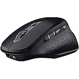 VicTsing Wireless Mouse Multi-Device, Rechargeable Bluetooth Mouse Comfortable Ergonomic with USB Receiver and Thumb Wheel, B