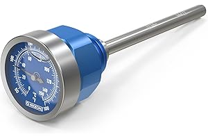 NICECNC Blue Ölmessstab Mit Temperaturmesser Compatible with Yamaha Raptor 660R 2001-2005, Raptor 700, 700R 2006-2024, Raptor 700R SE 2010-2024, YFZ450 2004-2013