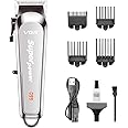 VGR V-060 Hair Clipper Set | Rechargeable Li-ion Battery 2000mAh | 150 minutes Runtime| For Men | Silver