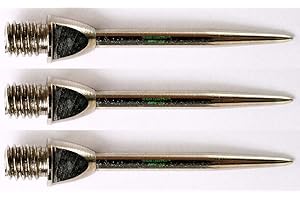 THOR-DARTS ®™ Stahlspitzen Wechselspitzen Converter (Silber-Silber, 9 Stück / 3 Set)