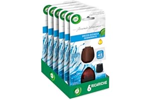 Airwick Ricariche per Diffusore di Oli Essenziali Armonia Istantanea, Confezione da 6 Profumatore per Ambienti alla Fragranza Brezza Oceanica