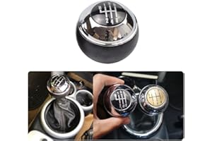 Kakulkomen 5/6 Gang Auto Schaltknauf Schalthebel Hand Ball für Mini R50 One D R52 R53 Cooper S 3-Türer 2001 2002 2003 2004 2005-2008 (6 Gänge)