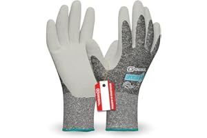 Gebol Upcycled Winter (1 para) – rękawice robocze z butelek PET pochodzących z recyklingu, powłoka lateksowa, rękawice ogrodowe do montażu i warsztatu, dla kobiet i mężczyzn, rozmiar M (rozm. 8)