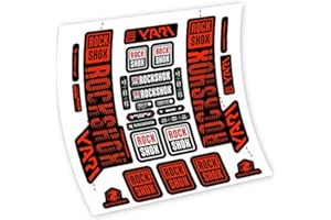 VINILOSBICI Pegatinas en Vinilo Adhesivo Compatible Horquilla Rock Shox Yari 2018