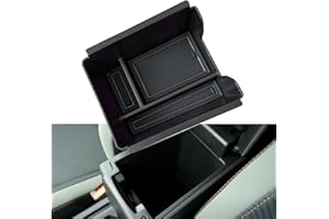 Z.MYUKI Duster 3 Centre Console Storage Compartment for Dacia Duster 3 2024-2025 2026 Accessories Armrest Storage Box Organiser (without Handbrake, Black)