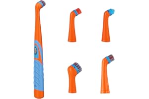 DAMOHONY Cepillo de Limpieza Eléctrico Herramienta de Limpieza Oscilante, Fregadora de Energía Sónica Súper Inalámbrica con 4 Cabezales para Baño Tina de Hogar Azulejo Piso Pared y Cocina