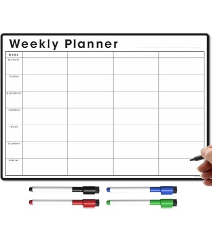 TS Agnetic Onthly Planner And Dry Wipe Pen, Fridge Calendar Whiteboard For Eal Prep, Notes - View #10