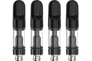 CannBro Helt keramisk 510 patron 0,5 ml, 4-pack, zirkonoxidkeramikkärna, metallfri oljekanal, standard 510-gänga, lämplig för mycket viskösa kompatibla oljor