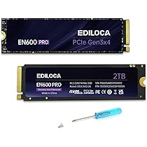 新品 2TB SSD EDILOCA EN705 M.2 PCIe4 PS5対応 Ediloca EN705 SSD with Heatsink 2TB PCIe Gen4, NVMe M.2 2280