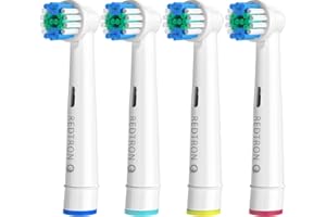 ‎REDTRON REDTRON Wymienne główki szczoteczki do Oral B, końcówki do szczoteczek do Professional i Precision Clean, główki szczoteczki kompatybilne z Pro1000 Pro3000 Pro5000 Pro7000 (4 sztuk)