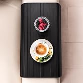 Porsima LM-2005 Bambu Ahşap Kanepe Kenarı Sehpa Yan Sehpa Katlanabilir Koltuk Kenarı Tepsisi 37x68cm