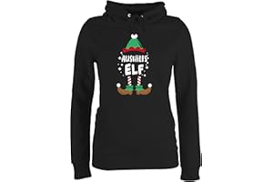 Shirtracer - Pullover Damen Hoodie Frauen - Weihnachten Aushilfs-Elf I Weihnachtself I Weihnachts Elf I Christmas Elf