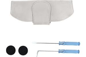 Coleya Universal Estuches de Gafas para Coche, Soporte para Gafas de Sol Magnéticas, Funda para Gafas Coche de Cuero Terciopelo, Universal Accesorio Coche Caja de Gafas de Coche (Blanco)