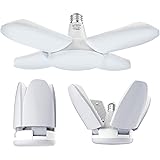 Gezee LED Garagenleuchten, 60W E27 6500K 6000LM verstellbare Garagenlicht für Garage, Lager, Werkstatt, Keller, Turnhalle, Kü