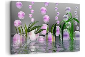 ARTTOR Deco Cadre Décoration Salon Ordinateur graphique bulle Moderne Impression sur Toile 120x80cm Image Tableau Decoration Murale Chambre Horizontal Art Wall Grand Tableaux Decoratifs Muraux AA120x80-2329