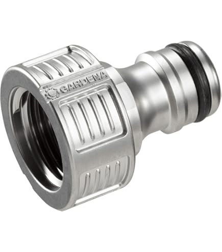 Raccordo Per Rubinetto Tecuro Con Filettatura Interna 2,5 Cm – Attacco Gardena, Ottone - 3