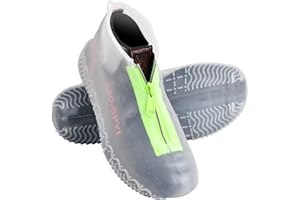 Focenat Silikon Überschuhe,Wasserdicht Wiederverwendbar rutschfeste Schuhüberzieher Überziehschuhe Schuhschoner Regen Schuhschutz für Regen,Schneetag,Wüstenstrand,Kinder Damen Herren