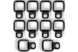 Kdtoll 10 Pezzi Anelli di Ancoraggio D, Gancio di Ancoraggio a D Ganci di Anello a D - Caricare 200Kg - Anello di Ancoraggio Inox Pesante, Anelli di Fissaggio per Rimorchi Furgoni Barca