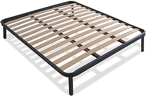 Somnus SANA - Rete Letto Matrimoniale 160x190 Altezza 35 cm a doghe in Legno multistrato Ortopedica - Struttura in Acciaio con piedi - 100% Made in Italy