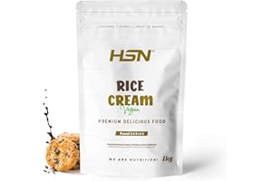HSN Crema de Arroz | Chocolate Galletas 1Kg | 100% Harina de Arroz Pregelatinizada con Textura Extra-Fina y Cremosa | Sin Azúcares Añadidos | No Incluye Dosificador | No-GMO, Vegana, Sin Gluten