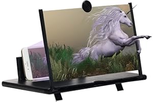 TOOSOAR 18 Zoll Handy Vergrößerungs Bildschirm, 3D HD Bildschirm Blaulicht Handy Lupe, Faltbarer Bildschirmlupe Handy, für Alle Smartphones