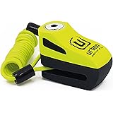 Urban Security UR955Y: Lucchetto Antifurto Blocca Disco Universale, Moto Bici Scooter Monopattino, Giallo, Cavo Regalo romemo
