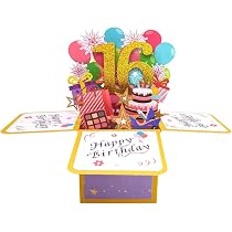 Sottobicchiere con scritta in lingua inglese Happy 16th Birthday