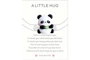 ONPERPOE Pocket Hug Gift Panda Little Hug Panda Gifts Mini Animal Pocket Hug Decoration Cute Pocket Keepsake Ornament Positive Good Luck Gifts Emotional Support Gift for Friends Lovers Birthday Valentines