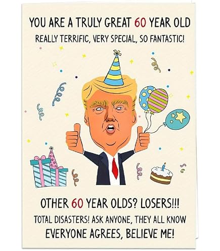 Lustige Trump-Geburtstagskarte Für Freundin – Humorvolles Geschenk