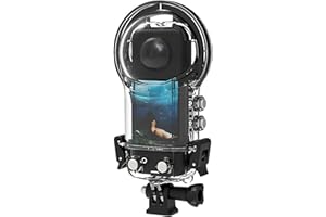 HUAYUWA Funda de buceo para cámara Insta360 X3, con tapa de lente de silicona y soporte impermeable