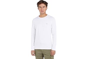 Tommy Hilfiger Homme T-Shirt Manches Longues Coton