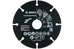 Bosch Professional Mola Da Taglio Carbide Multi Wheel, Multi Material, Accessorio Per Smerigliatrice Angolare, 115 Mm