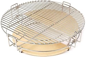 YNNI KAMADO TQDC18 Divide and Conquer System for Grills with an external diameter of 18" Suitable for Aldi Kamado pre 2020 and 2025 18" Grills with Pot Holder TQDC18