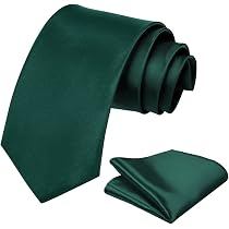Cromoncent Camicia Uomo Maniche Lunghe Con Cravatta E Fazzoletto Abbinati | Set Elegante Antirughe, Oliva, Taglia L