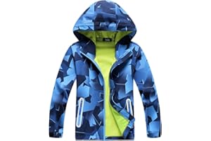 LAUSONS Lau's Veste Coupe Vent Enfant garçon Manteau imperméable a Capuche