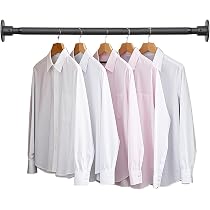 Tringle noire de 100 cm pour penderie, plafond ou mur, penderie, organiseur de vêtements pour linge, cuisine, hôtel, bande silencieuse antidérapante incluse