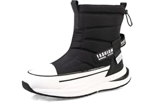 TDHLW Herren Schneestiefel Winterstiefel Herren Damen Warm Gefütterte Stiefeletten Outdoor Wasserdicht Wanderschuhe Trekkingschuhe Winterstiefel rutschfest